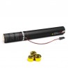CONFETTI MAKER Electric Cannon 50cm Metallic Streamer - Gold - 25 Pezzi Confetti Maker