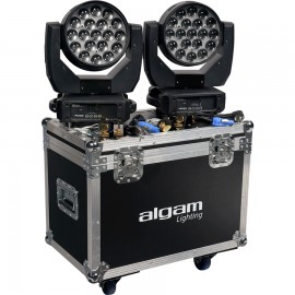ALGAM LIGHTING Kit 2x Wash Mw1915z + Flightcase