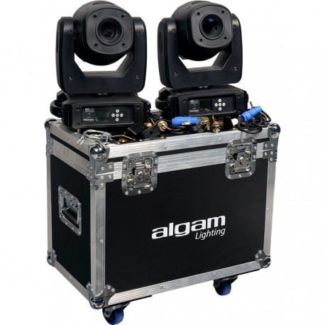 ALGAM LIGHTING Kit 2x Spot Ms100 + Flightcase Algam Light